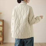 Large-Size Down Cotton Coat Women's Coat Winter Loose Thin Cotton Robes New Women's Clothing Short-Term Warm Cotton Clothes HZ1208