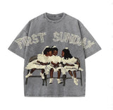 0508 T-Shirts For Men And Women T-Shirts For Summer Summer Leisure Short-Sleeved TST Printed Tops HZ1208