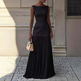 2025 Shein Elegant Dress Party Vest Half Skirt Fold Two Sets HZ1208