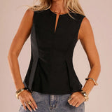 Temperament Blouse Casual Sleeveless Vest HZ1208
