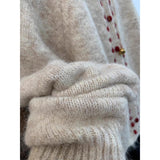 Sweet Soft-Clip Round-Neck Knitted Cardigan Women In Spring 2025 New Design Wearing Lazy Single-Dover Sweater HZ1208