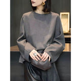 Black-Brown High-Necked Sweater Women's Autumn And Winter New Korean Atmosphere Soft Languid Outside Wearing Knitwear Tops HZ1208