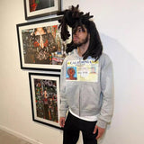 Autumn/Winter 2025 Men's And Women's Hooded Sweatshirt Zipper Graffiti ID Card Print Long-Sleeved Hoodie Coat HZ1208