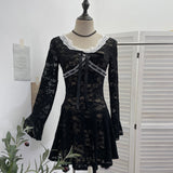 Real Shooting Locomotive Punk Pu Splicing Fishing Net Hanging Neck Sling Vest Babes Wearing Rope Repair Short Blouse 8106 HZ1208