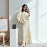Autumn And Winter Explosion Of Women's Knitted Shirt Round-Neck Solid Color Loose Sweater HZ1208