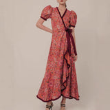 2025 Bohemian Print Holiday Long Runner Dress HZ1208