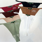 Comfort Ice Silk Scarless Lady Thong Diamond With Female Thong Trousers T-Pants Large Thong Trousers HZ1208