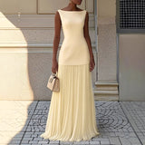 2025 Shein Elegant Dress Party Vest Half Skirt Fold Two Sets HZ1208