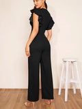 Women's Lotus Leaf Edge Design Temperament Jumpsuit HZ1208
