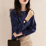 Bottom Sweater Women's Autumn And Winter 2025 New Knitted Knitted Winter Thick Loose New Year Red Chic Top HZ1208