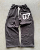 07 Trend Street Loose Sweatwear Suit Men And Women's Hip-Hop Sports Zipper Hoodie Trousers Set HZ1208