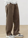 Light Core Velvet Men's Autumn And Winter Pure Color Simple Trendy Casual Pants HZ1208