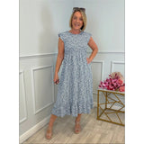 2025 Summer Explosion Lady Print Floral Elegant Dress Holiday Dress HZ1208