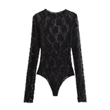 Autumn New Lace Jumpsuit 0219816 Open-Fork Design Leggings 4661529 HZ1208