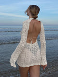 New Knitted Empty Beach Burqas With Long-Sleeved Beach Skirts HZ1208