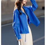 Li-Necked Casual Coat Women 2025 Spring And Autumn New Relaxation Feeling Small Man With Button Jacket Short Top HZ1208