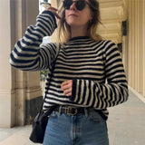 2025 Autumn And Winter New Women's High-Collar Design Sense Bump Color Loose Jacket Sweater HZ1208