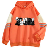 2025 Color Edight Anime Characters Print Hooded Hooded Hoodie Casual Loose Hot Top HZ1208
