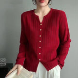 Baiting Design Sweater Coat Wearing Pure Autumn And Winter Korean 2025 Simple Knitted Bottom Shirt Temperament New HZ1208