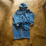 Autumn And Winter New Jacket Set Loose Street Fashion Leopard Print Retro Style Men And Women Casual HZ1208