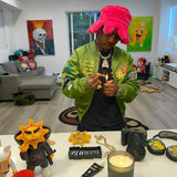 New Trendy Fisherman Hat Retro Autumn And Winter Warm Rabbit Octopus Hat Casual Hat HZ1208