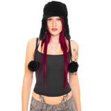 2025 Autumn And Winter Costume Crucifix Hot Hat Cute Warm Lightning Hat Y2K Subculture HZ1208