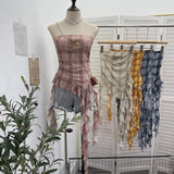 Spicy Design Sleeveless Leaves Three-Dimensional Flower Blouse Atmosphere Slimming Waist 1166 HZ1208