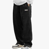 Light Core Velvet Men's Autumn And Winter Pure Color Simple Trendy Casual Pants HZ1208