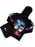 New Hoodie Trapstar Letter Casual Street Youth Sweat Cotton Red Black Print Plus Velvet Hood HZ1208