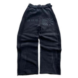 New Two-Piece Hooded Zippered Sweater Street Style Personality Loose Straight Trousers HZ1208