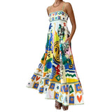 2025 New Casual Dress Women's High-Waisted Sleeveless Vest With Joint Dress Summer HZ1208