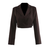 25 Autumn New Double Irregular Pants + Short Coat Top Fashion Casual Set Women 1815 HZ1208