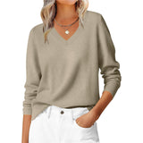 2025 Autumn And Winter Leisure Jacket Classic Fashion Temperament Long-Sleeved V-Neck Large-Size Knitted Shirt HZ1208