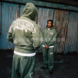 Corteiz Alcatraz's New Street Fashion Hoodie Zippered Jacket Loose Set HZ1208