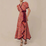 2025 Bohemian Print Holiday Long Runner Dress HZ1208